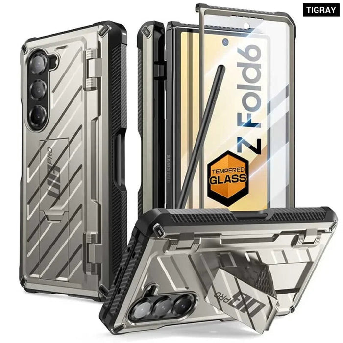 For Samsung Galaxy Z Fold 6 Full Shockproof Heavy Duty Rugged Phone Case With Built-In Screen Protector