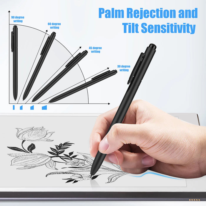 Remarkable 2 Pen With Eraser Emr Stylus Pen With 4096 Pressure Level Palm Rejection Tablet Pen With 3 Extra Tips