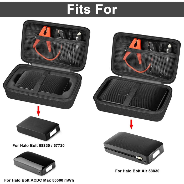 Case For Halo Bolt 58830 / 57720 / Air 58830 / Acdc Max 55500 Mwh / Air + Portable Emergency Power Kit Storage Holder