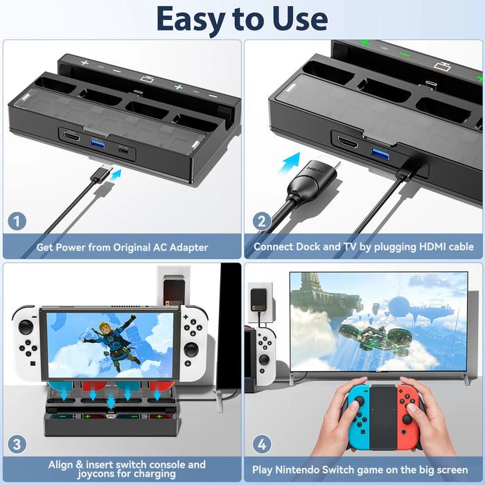 4K Hdmi Switch For Nintendo Switch Oled Tv