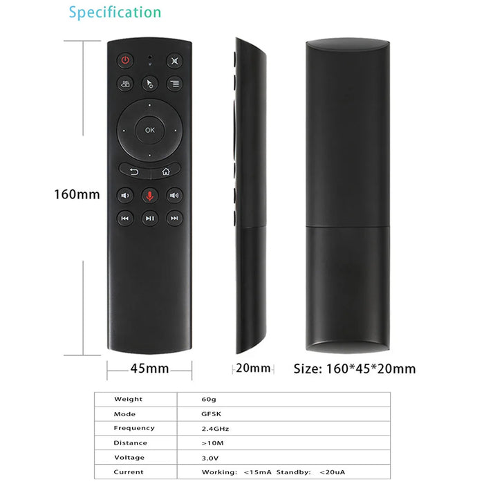 2.4G Voice Remote Control For Android Tv Box & Pc - G20S Air Mouse With Gyroscope & Ir Learning