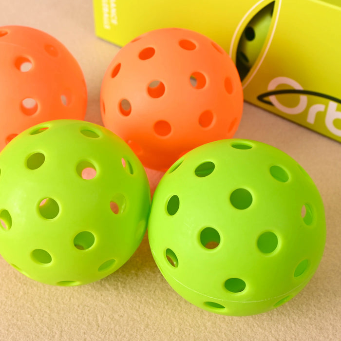 3 Piece Outdoor Pickleball Balls 40 Holes 74Mm Standard Size