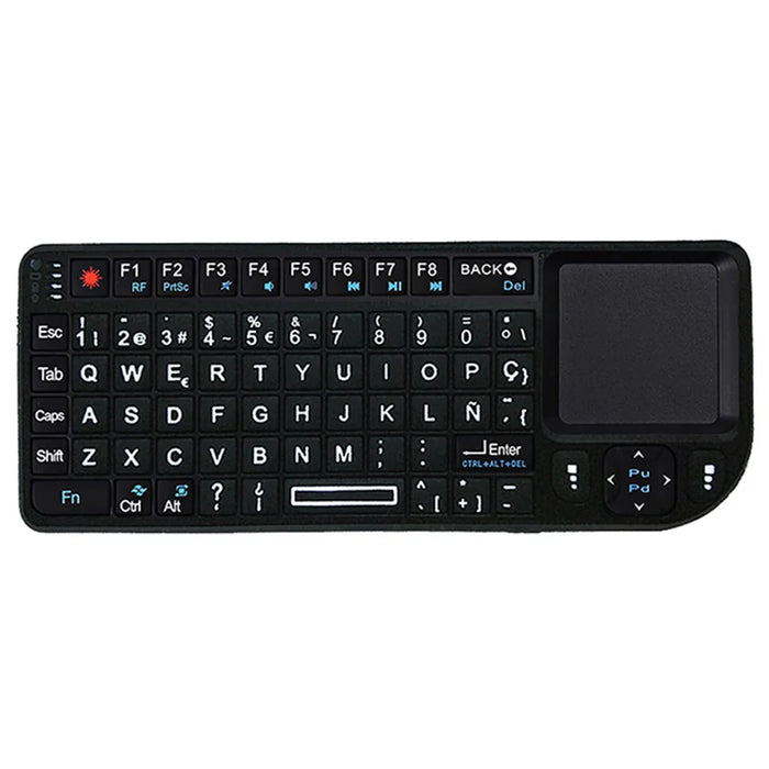 7 - Colour Backlit Wireless Keyboard With Touchpad & Flashlight - Pc / Smart Tv Box Compatible