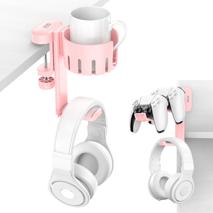 2 In 1 Rotatable Headphone Stand Cup Holder