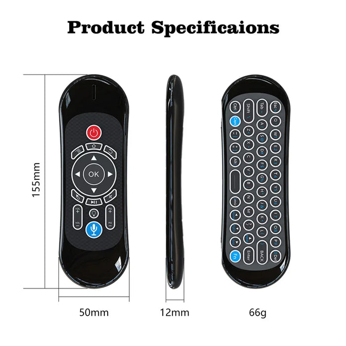 2.4G Air Mouse Remote Control With Backlit Keyboard For Android Tv Box