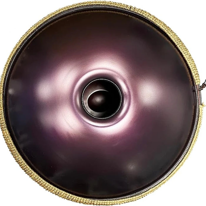 440Hz 9 10 12 14 Tone D Minor Handpan Steel Tongue Purple Drum For Meditation Yoga