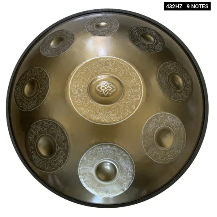 9/10/12/14 Tone 22 Inches 432Hz 440Hz D Minor Steel Tongue Handpan Drum For Yoga & Meditation