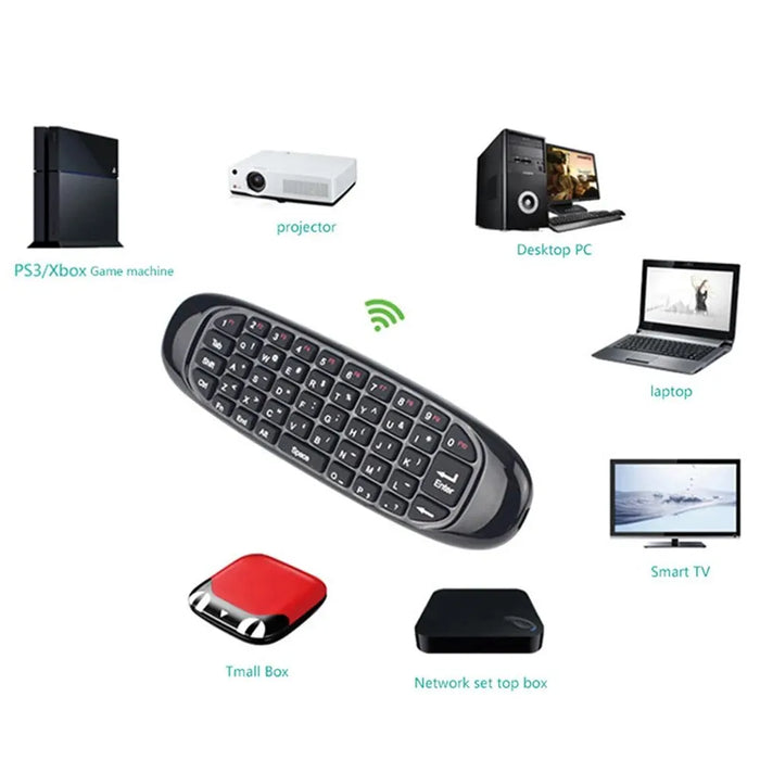 2.4G Rf Voice Air Mouse C120 - 7 Colour Backlight Mini Keyboard For Android Tv Box