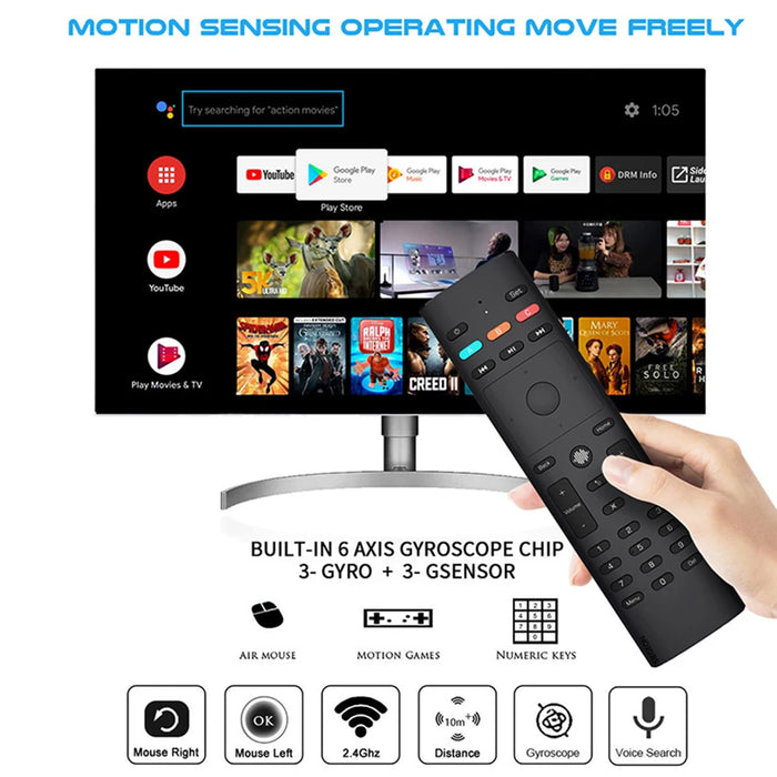 Universal Air Mouse Voice Remote For Android Tv Box - Ir Learning