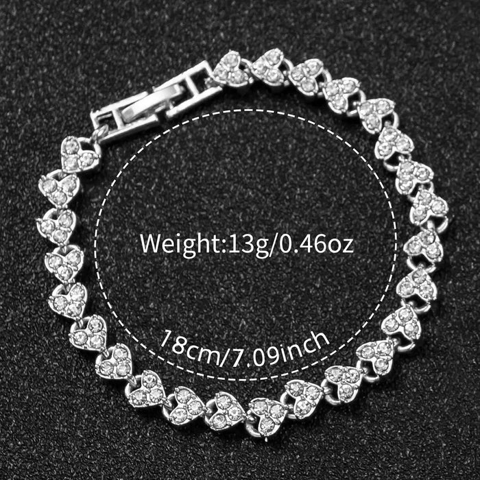 2 Piece Rhinestone Analog Watch Set for Women