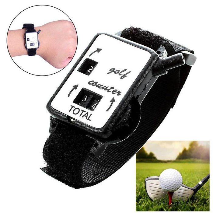 Portable Golf Manual Watch Appearance Counter Black