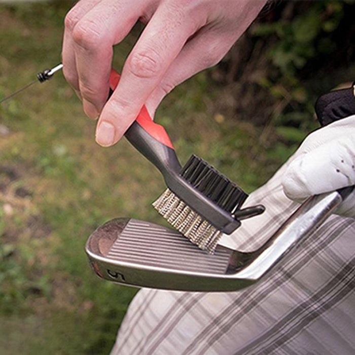 Golf Club Brush Ball Slot Cleaning Brush Set