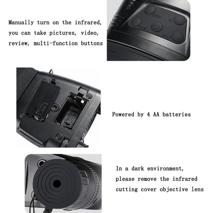 High-Definition Digital Night Vision Camera With Screen Photo/Video/Patrol/Infrared/Night Vision/Binoculars