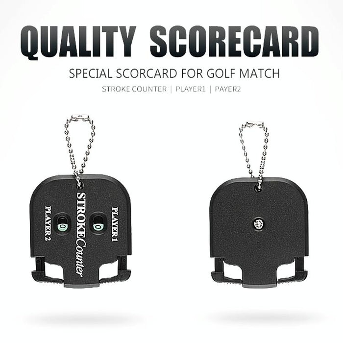 Square Golf Scoring Device Double Dial Counting Device