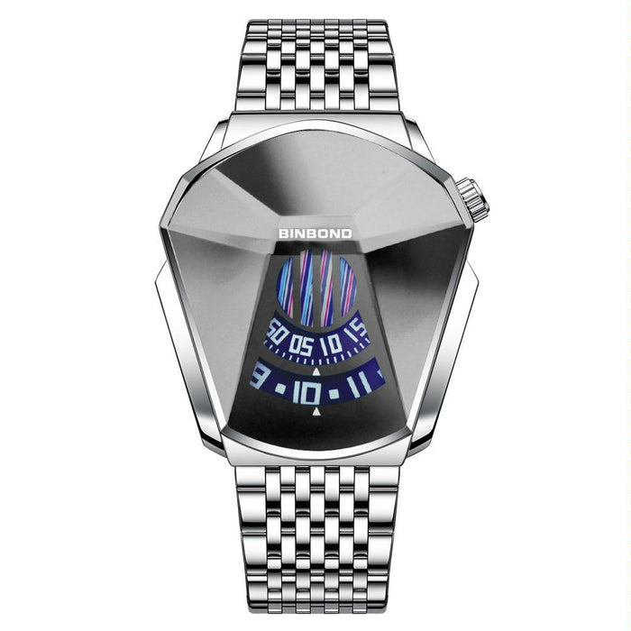 01 Men Locomotive Concept Diamond Dial Quartz Watch