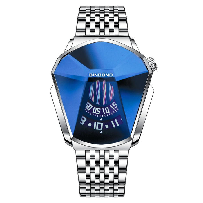 01 Men Locomotive Concept Diamond Dial Quartz Watch