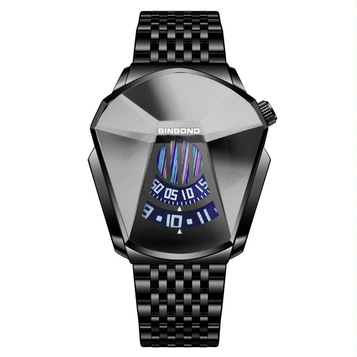 01 Men Locomotive Concept Diamond Dial Quartz Watch