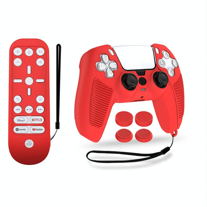 V1-1 Game Console & Remote Control Rocker Cap Silicone Protective Cover For Ps5 Black