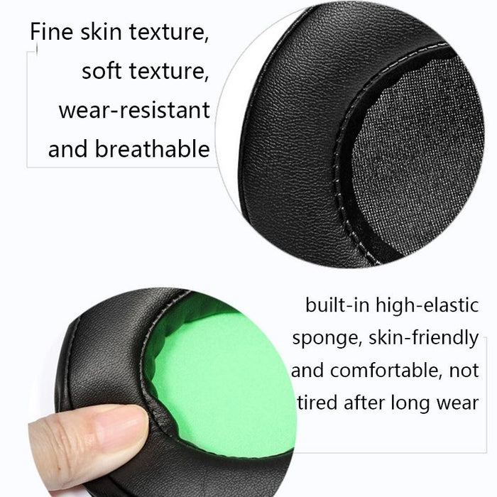 2 Pcs Headset Sponge Case For Razer Blackshark V2/V2X/V2Se - Ellipse Black