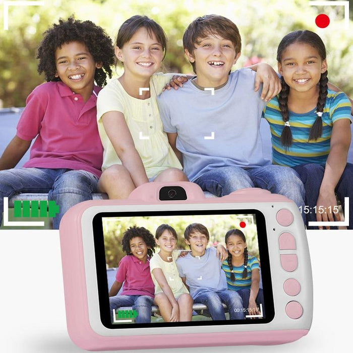 X38 3.5 Inches 4K Smart Digital Children Camera Dual-Camera Hd Screen Automatic Focus Camera Blue