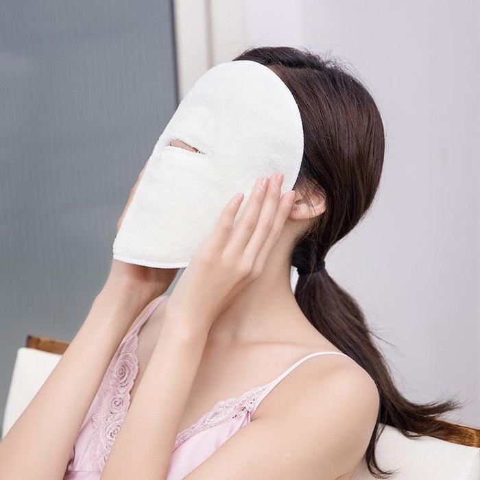 Hot And Cold Compress Facial Towel Face Mask - Single Hole Without Straps