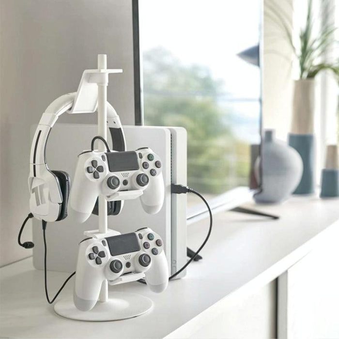 Gamepad Storage Rack Desktop Headphone Storage Rack - 3 Floors White