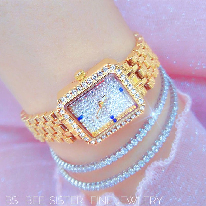 Fa1597 Women Alloy Diamond Watch