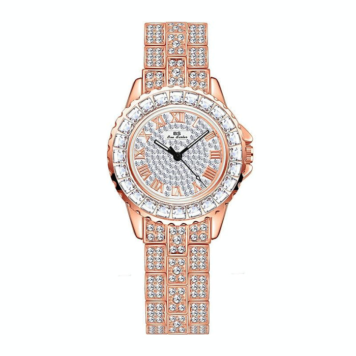 Fa08090 Women Full Diamond Temperament Watch