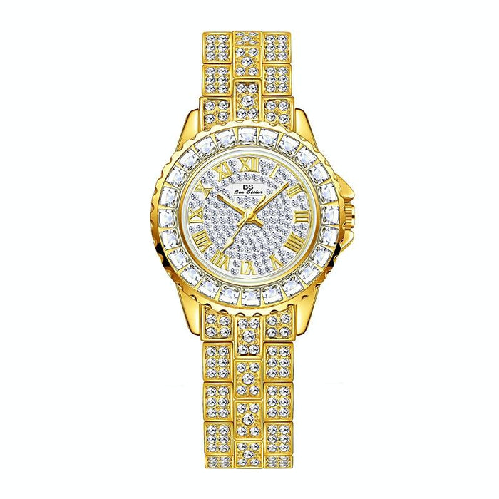 Fa08090 Women Full Diamond Temperament Watch