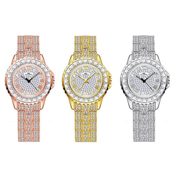 Fa08090 Women Full Diamond Temperament Watch