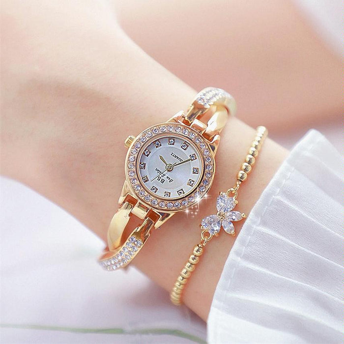 Fa1531 Butterfly Cross Full Diamond Women Bracelet Watch