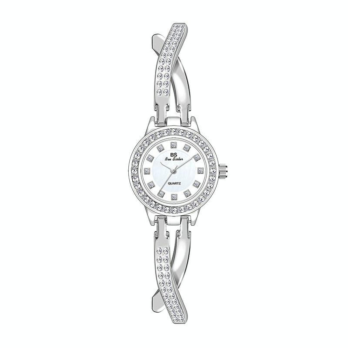 Fa1531 Butterfly Cross Full Diamond Women Bracelet Watch