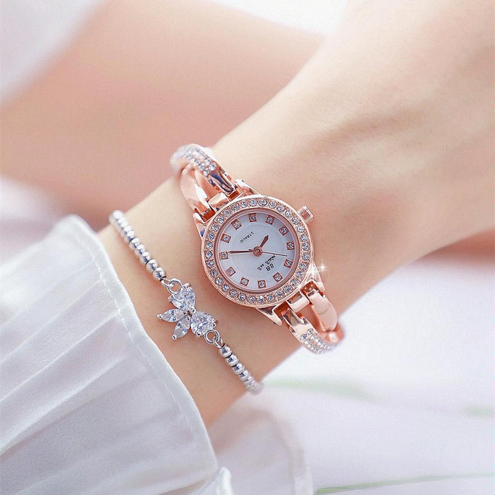 Fa1531 Butterfly Cross Full Diamond Women Bracelet Watch