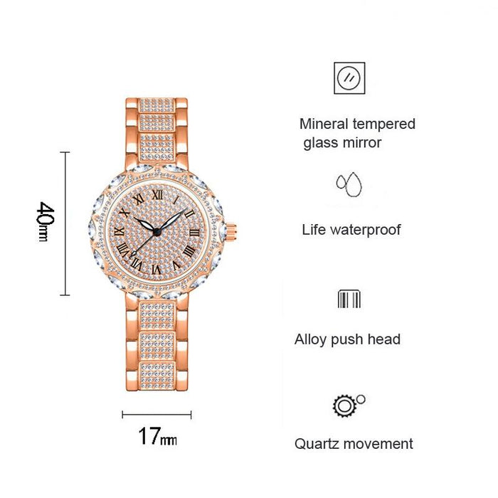 Fa1499 Women Diamond Jewelry Chain Watch