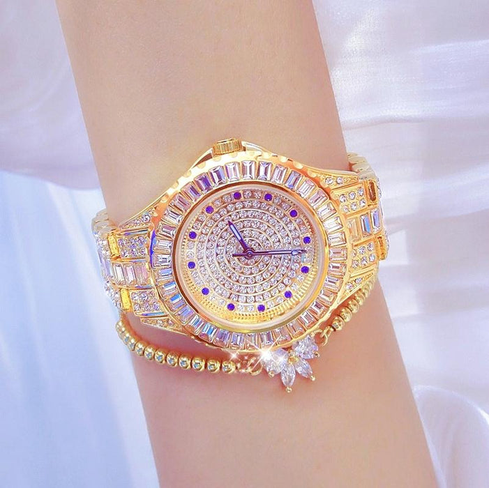 Fa1686 Diamond Inlaid Women Jewelry Chain Watch