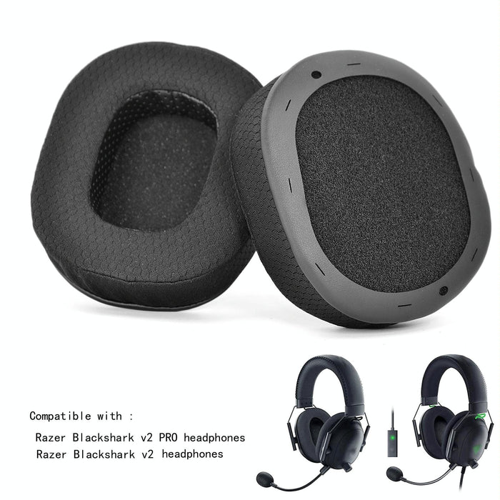 2 Pcs Sponge Cover Ear Pads For Razer Blackshark V2 /V2 Pro - Ice Sense