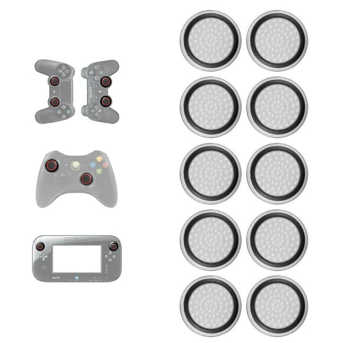 10 Pcs Gamepad Silicone Luminous Button Cap Rocker Cap For Ps5 / Ps4 / Ps3 / One / 360 / Pro / Series X / S