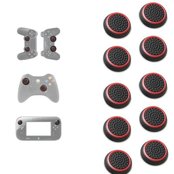 10 Pcs Gamepad Silicone Luminous Button Cap Rocker Cap For Ps5 / Ps4 / Ps3 / One / 360 / Pro / Series X / S