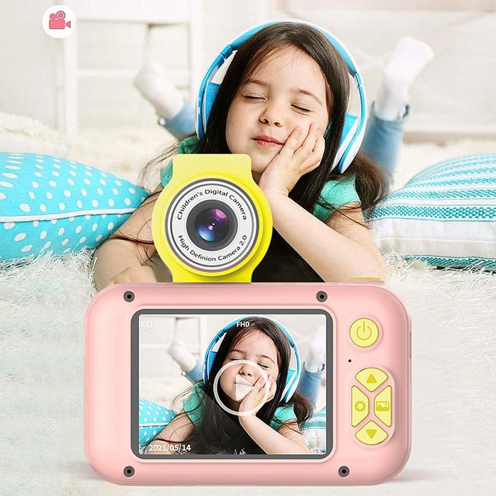 X101 Mini Hd Lens Reversible Child Camera - White