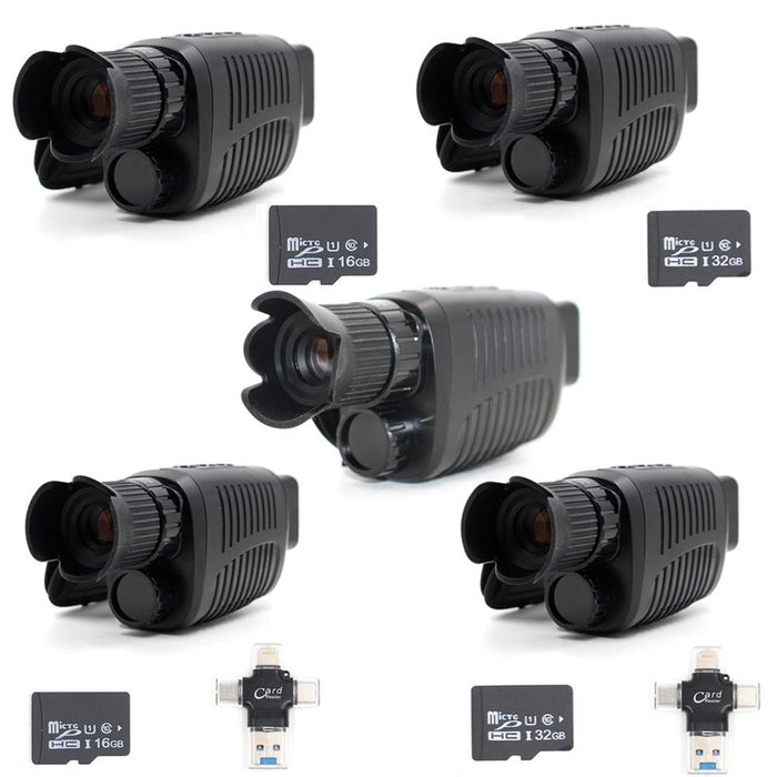 Video Pictures 5X Hd 1080P Digital Night Visual Instrument Infrared Single Tube Binoculars & 16G Memory