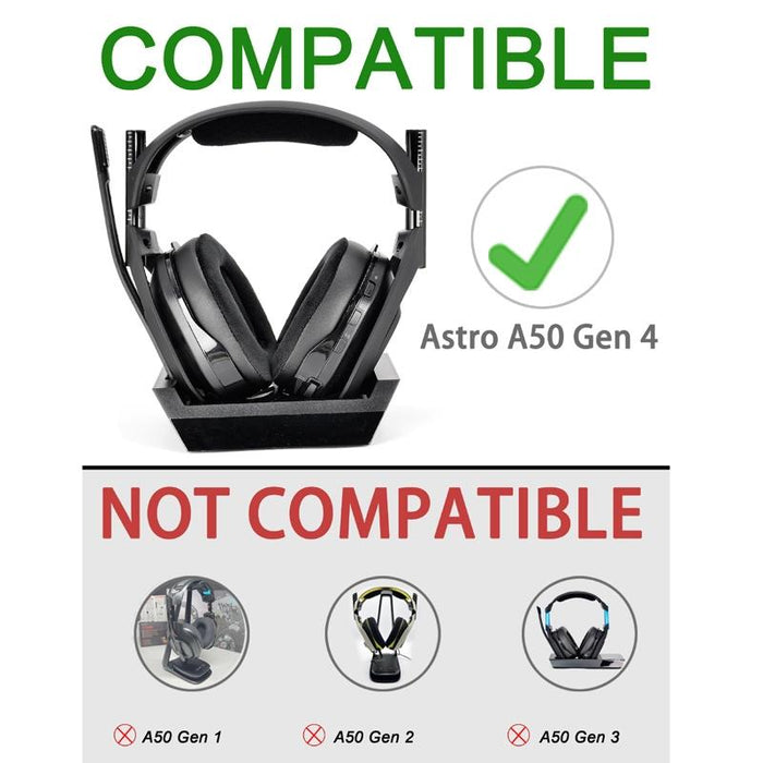 For Logitech Astro A50 Gen4 Headset Replacement Accessory - 2Pcs Protein Leather Earmuffs