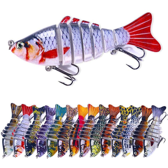 7 Section Vib Minnow Fishing Lures 10cm 15g