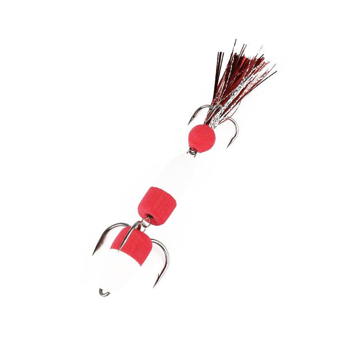 Soft Worm Bait with Foam Hook and Three Anchor Hook Size M