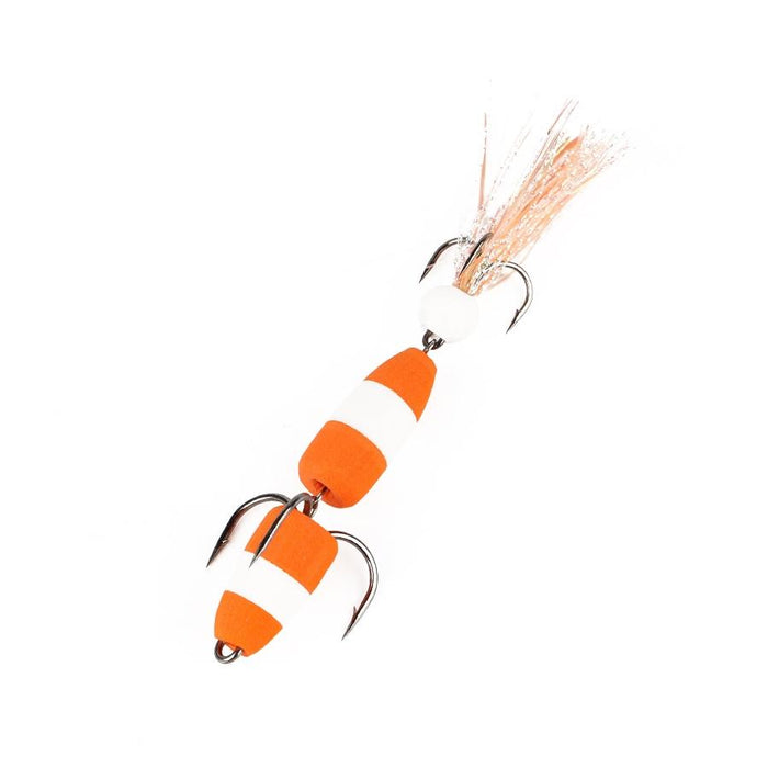 Soft Worm Bait with Foam Hook and Three Anchor Hook Size M