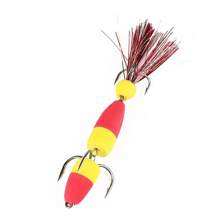 Soft Worm Bait with Foam Hook and Three Anchor Hook Size M