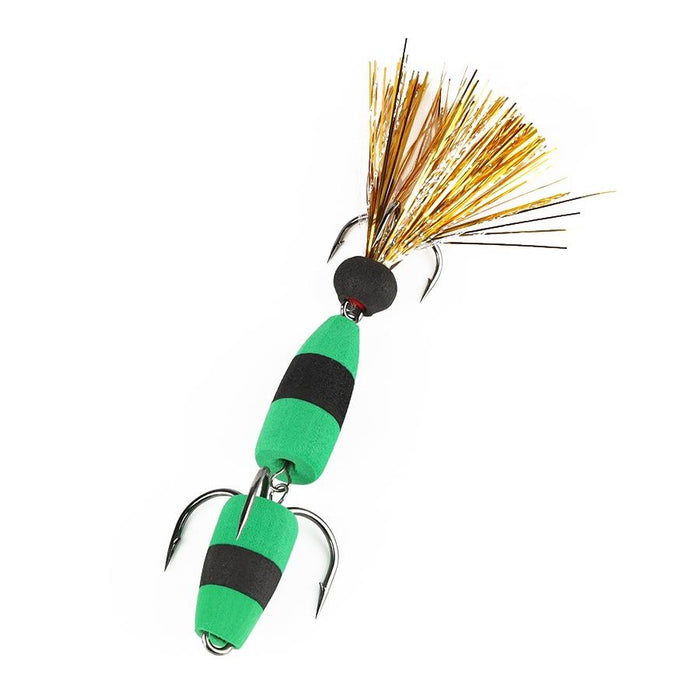 Soft Worm Bait with Foam Hook and Three Anchor Hook Size M