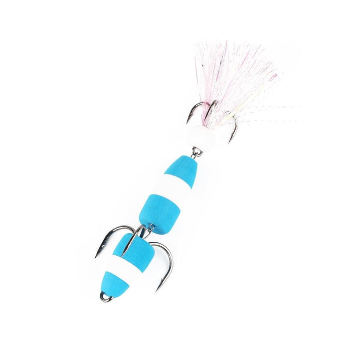 Soft Worm Bait with Foam Hook and Three Anchor Hook Size M