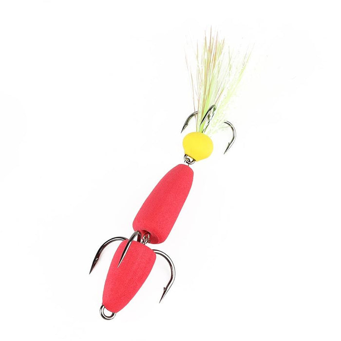 Soft Worm Bait with Foam Hook and Three Anchor Hook Size M