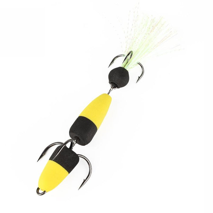 Soft Worm Bait with Foam Hook and Three Anchor Hook Size M