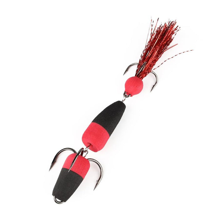 Soft Worm Bait with Foam Hook and Three Anchor Hook Size M